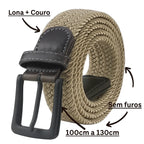 Cinto Masculino Elástico de Lona Sem Furos | Basicalle Men