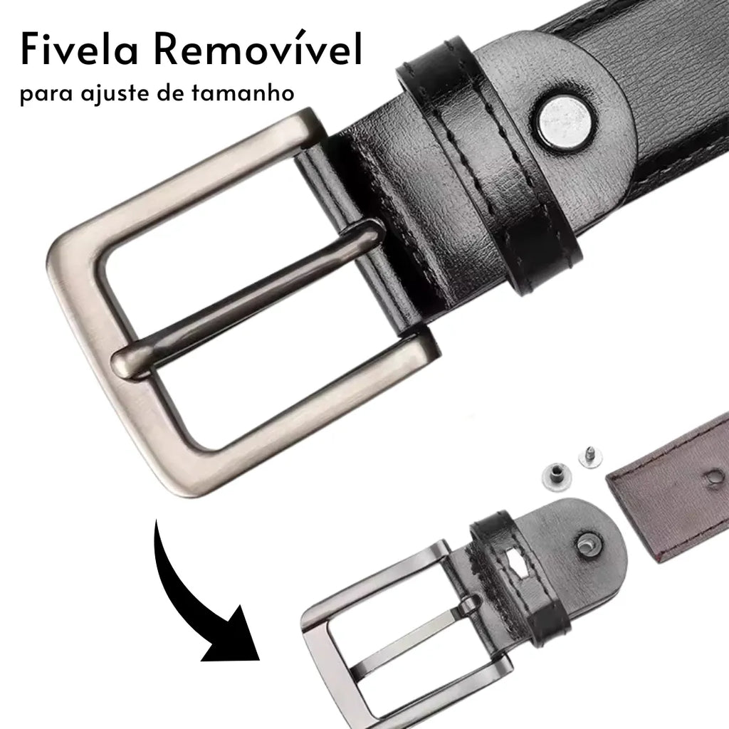 Cinto Masculino de Couro Casualle - Alleganza