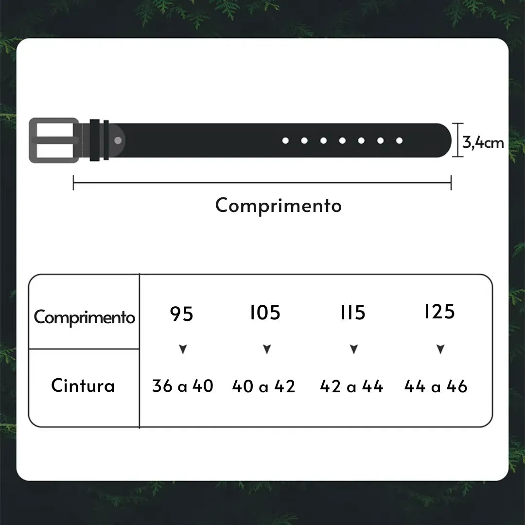 Cinto Masculino Clássico de Couro Legítimo | Allegante Business - Alleganza