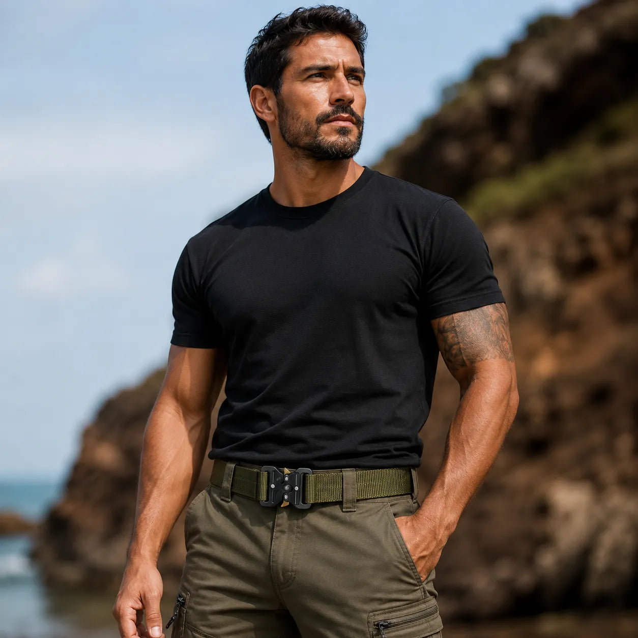 Cinto Tático Masculino Militar com Engate Rápido | Casualle Combat