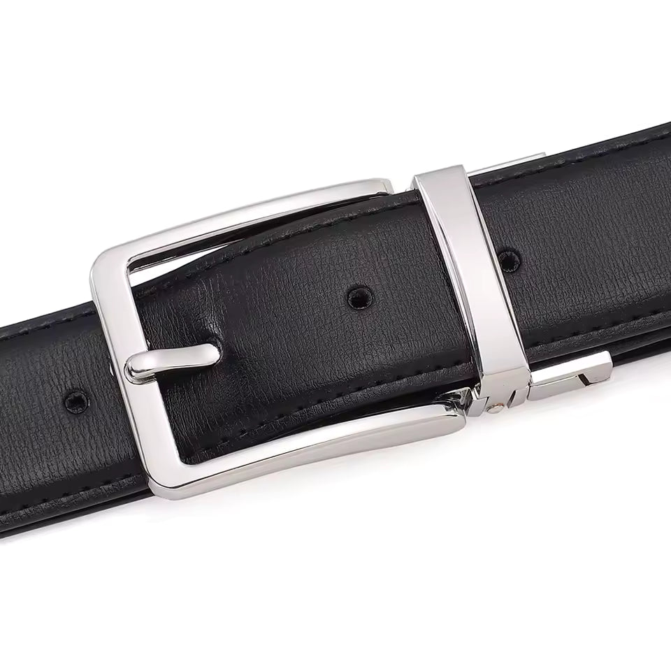 Cinto Social Masculino de Couro Dupla Face | Allegante