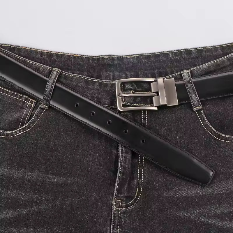 Cinto Social Masculino de Couro Dupla Face | Allegante