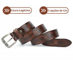 características do cinto de couro legítimo