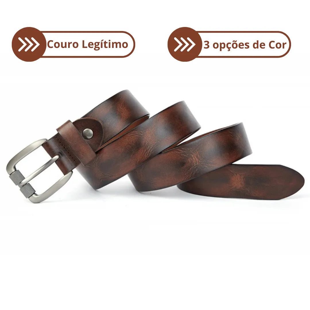 características do cinto de couro legítimo