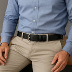 Cinto Masculino Clássico de Couro Legítimo | Allegante Business