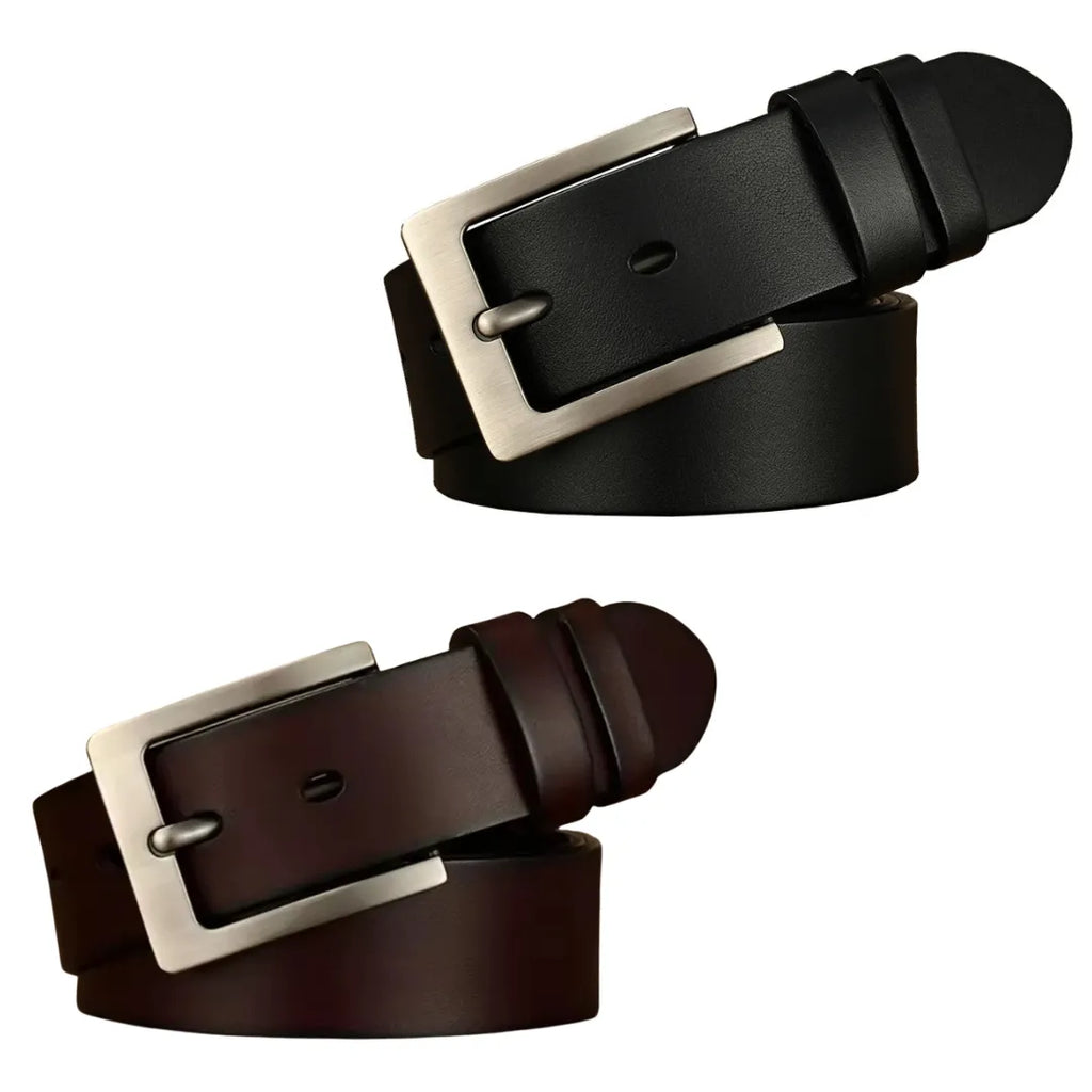 Cinto Masculino de Couro Legítimo Allegante Plus II - Tamanhos Plus Size