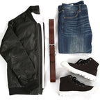 Cinto Masculino de Couro Legítimo Allegante Plus II (Até 170cm) - MARROM