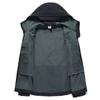 jaqueta impermeavel aberta, com forro 