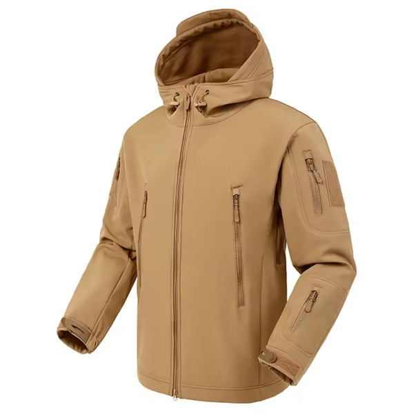 Jaqueta Tática Impermeável Masculina com Capuz SoftShell | Allegante Combat