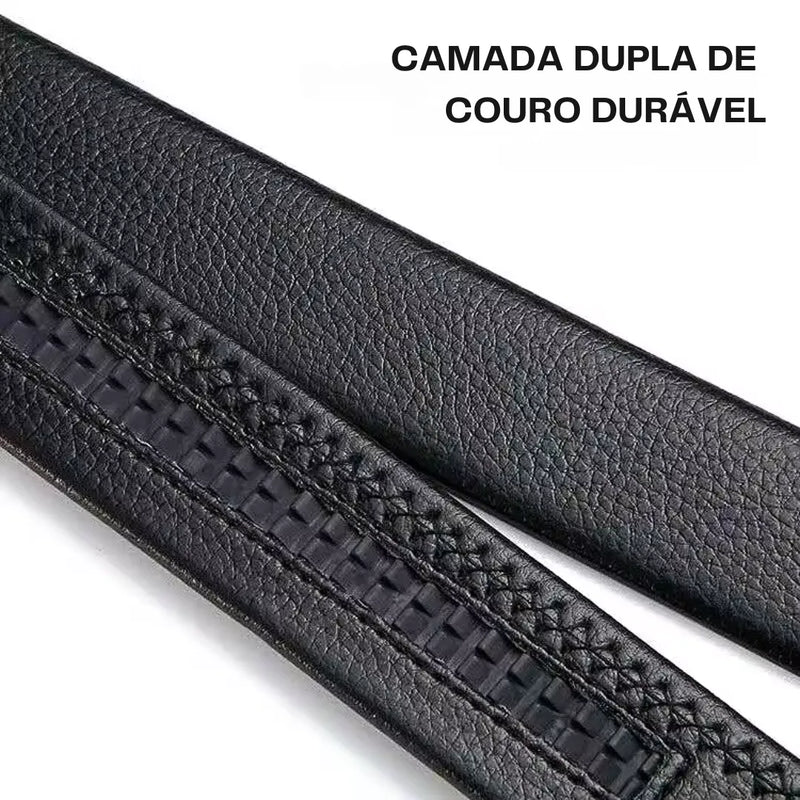 parte interna do cinto allegante business II com camada dupla de couro