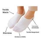 Kit 6 Meias Invisíveis Unisex Adulto | Basicalle - Alleganza