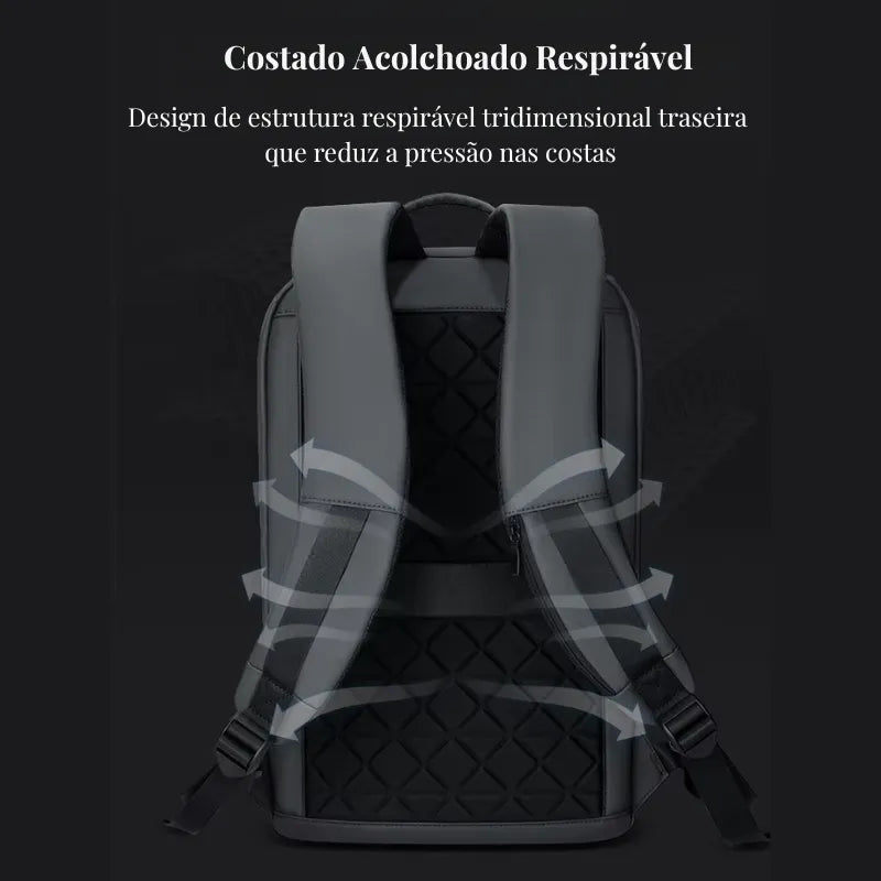Mochila Executiva Compacta para Notebook 17" Casualle Slim
