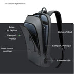 Mochila Executiva Compacta para Notebook 17" Casualle Slim