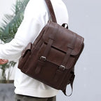 Mochila Executiva de Couro para Laptop Grande | Estilo Casual Premium | Casualle Urban II