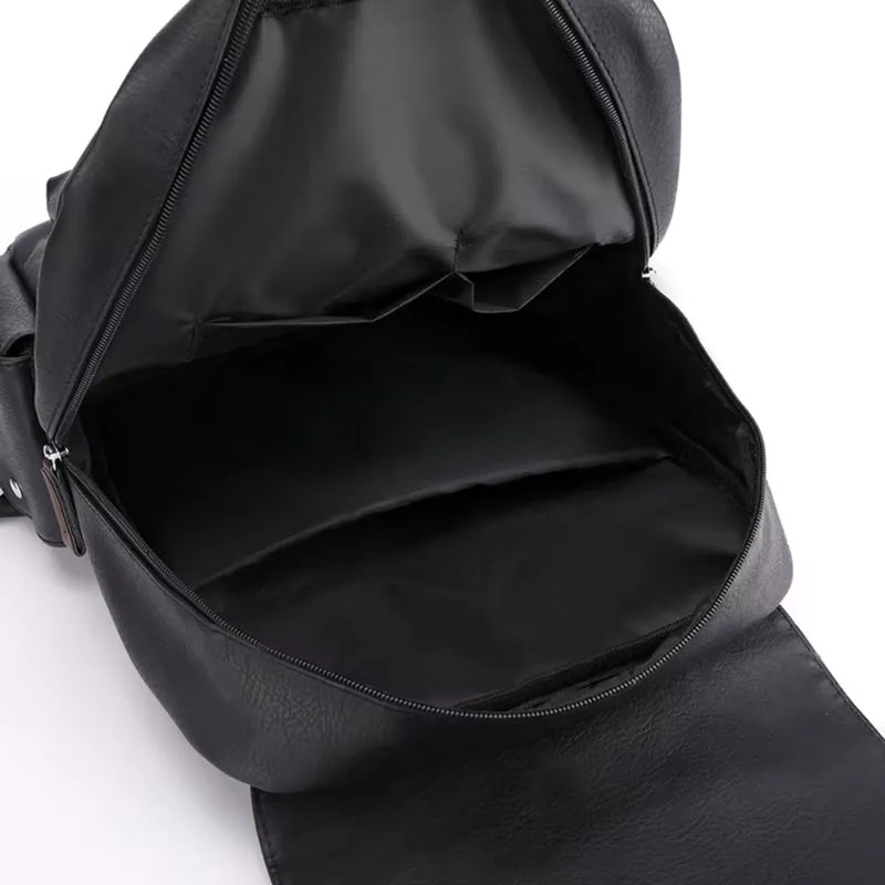 Mochila Executiva de Couro para Laptop Grande | Estilo Casual Premium | Casualle Urban II