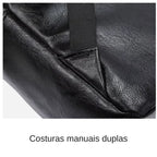 Mochila Executiva de Couro para Laptop Basicalle Smart
