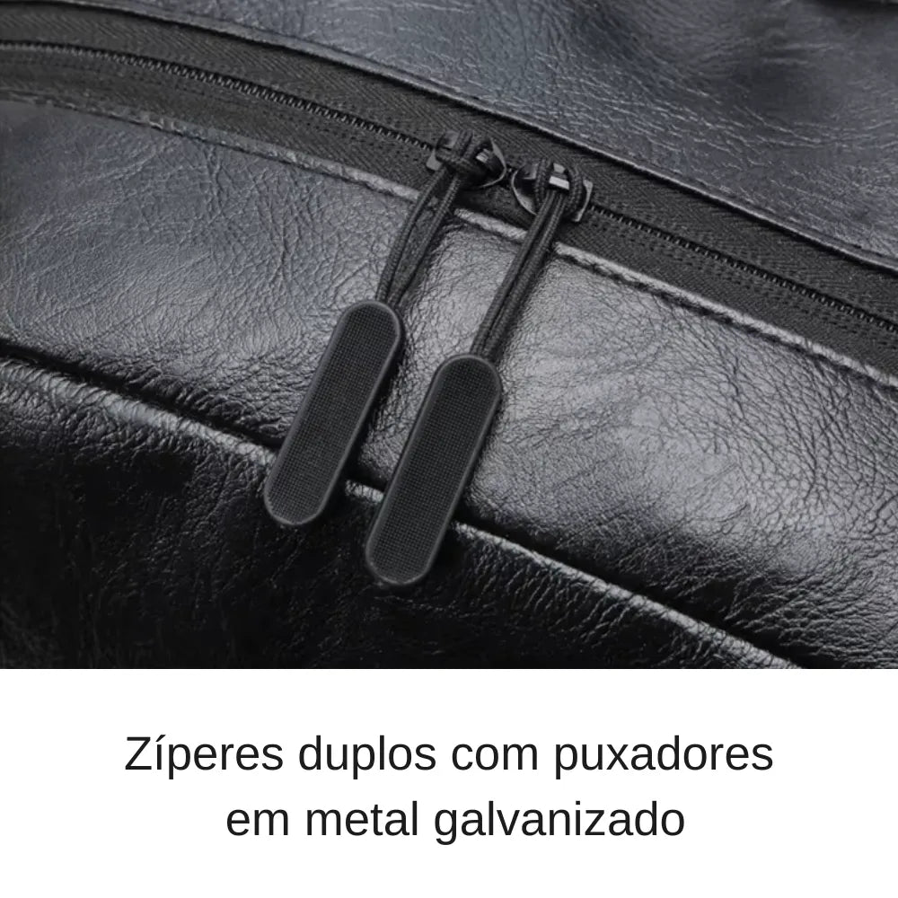 Mochila Executiva de Couro para Laptop Basicalle Smart