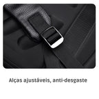 Mochila Executiva de Couro com USB | Allegante Leather