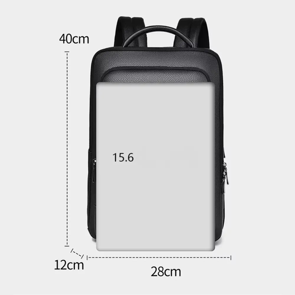 Mochila Executiva de Couro com USB | Allegante Leather