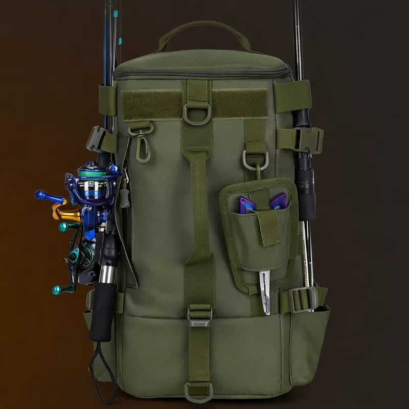 Mochila de Pesca Impermeável Multifuncional com Sistema Molle | Outdoor ProPack