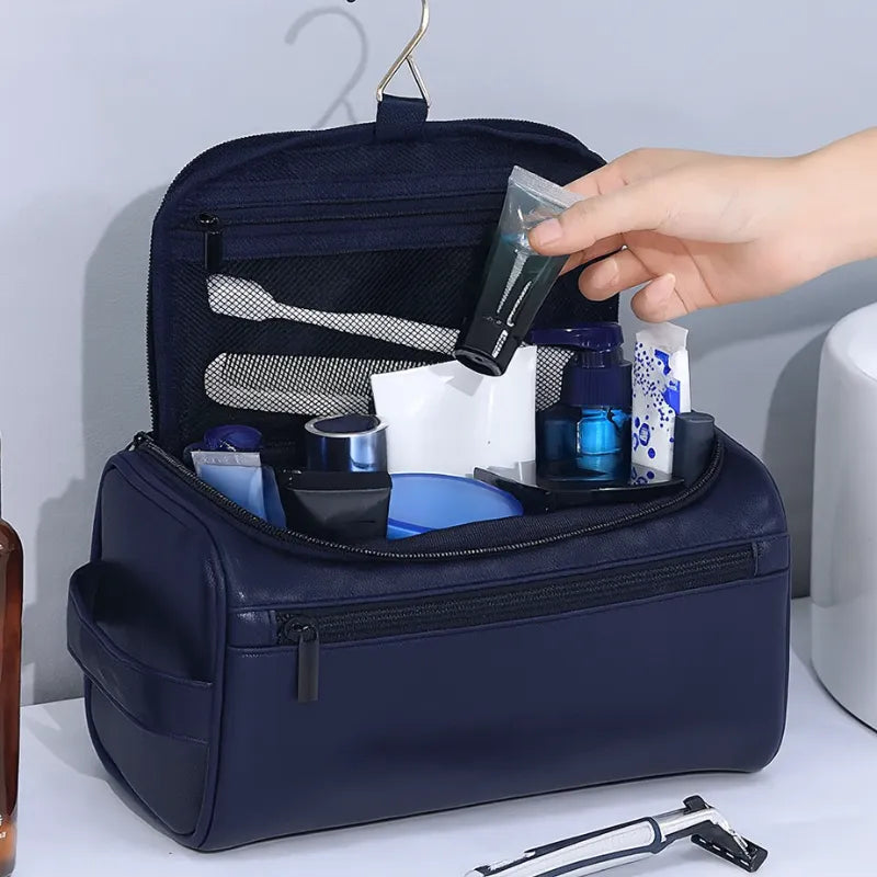 Necessaire Organizadora Unissex de Couro Impermeável | Basicalle Go