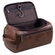 Necessaire Organizadora Unissex de Couro Impermeável | Basicalle Go 2x Marrom