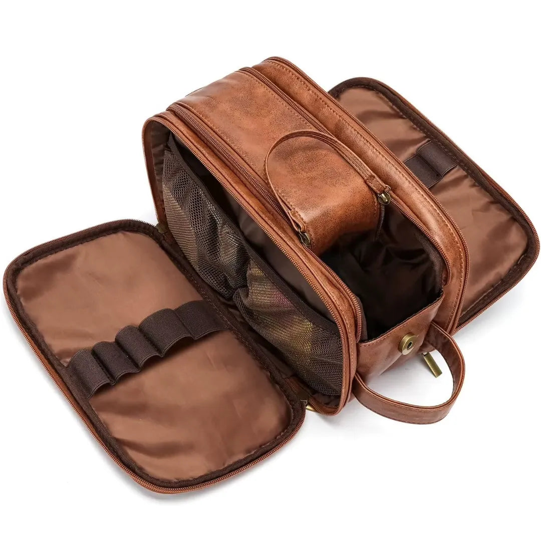 Necessaire de Couro com 3 Compartimentos | Basicalle Go II - Alleganza