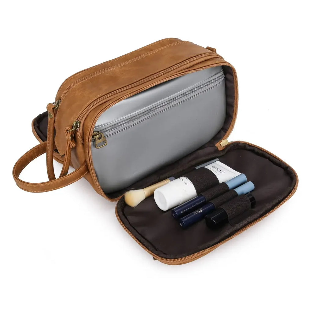 Necessaire de Couro com 3 Compartimentos | Basicalle Go II - Alleganza