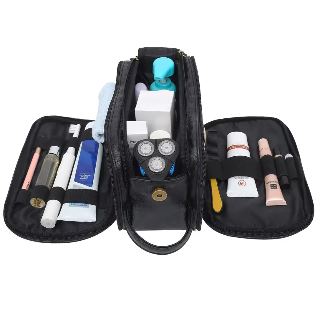 Necessaire de Couro com 3 Compartimentos | Basicalle Go II - Alleganza