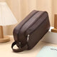 Necessaire Organizadora de Couro Basicalle | Impermeável | 2 compartimentos Marrom