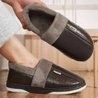 Pantufa Forrada de Couro para Inverno | Basicalle Home | Cor Marrom - Alleganza
