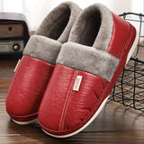 Pantufa Forrada de Couro para Inverno | Basicalle Home | Vermelho