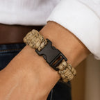 Pulseira Tática de Sobrevivência Paracord em Cordão Resistente