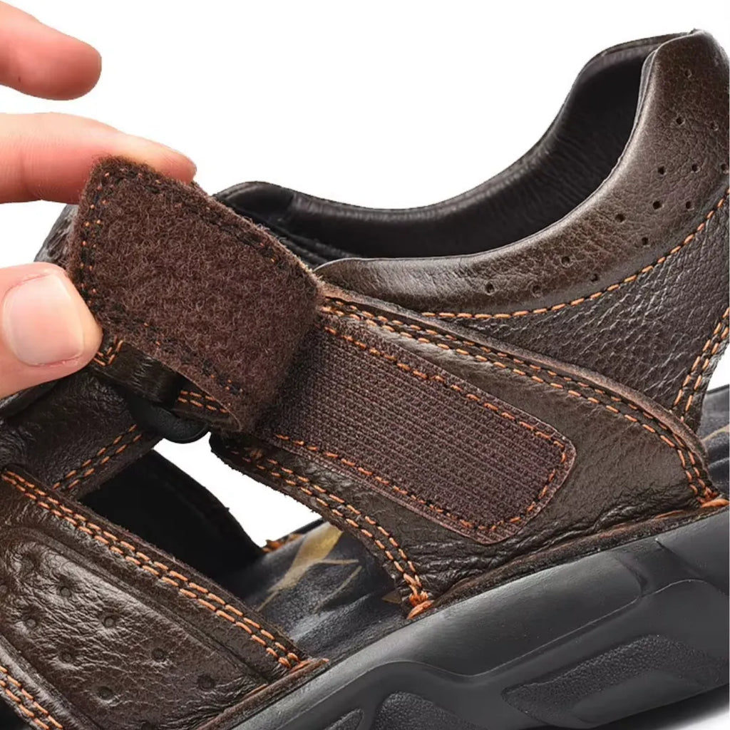 Sandália Masculina de Couro Legítimo | Allegante Comfort III - Alleganza