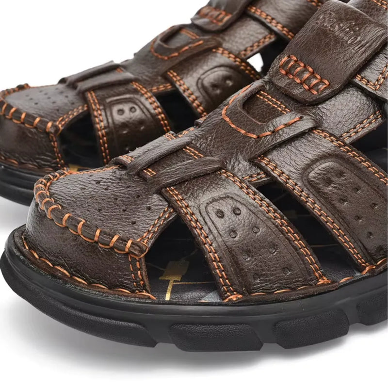 Sandália Masculina de Couro Legítimo | Allegante Comfort III - Alleganza