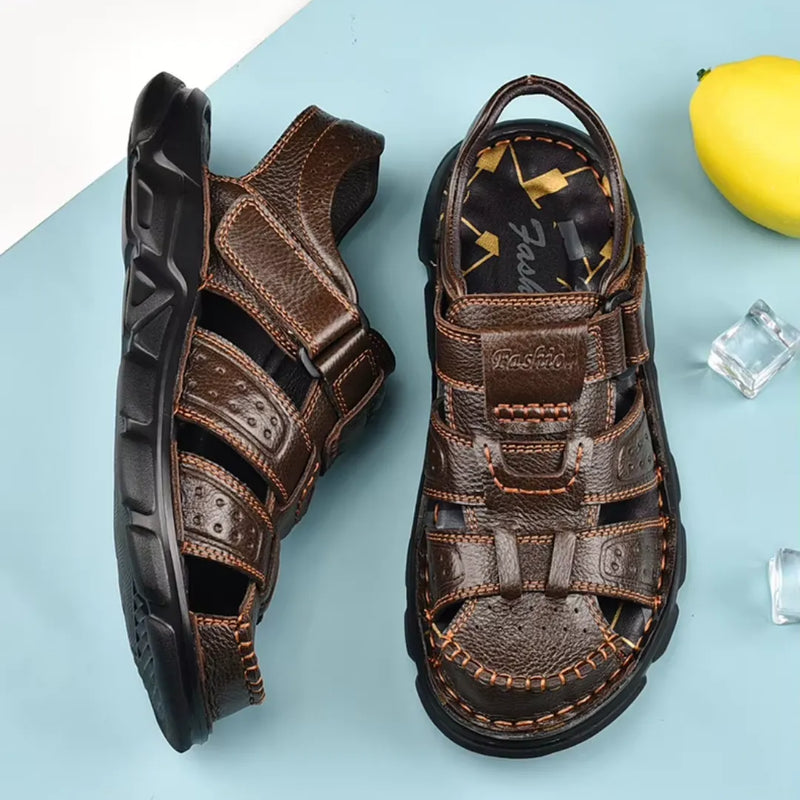 Sandália Masculina de Couro Legítimo | Allegante Comfort III - Alleganza