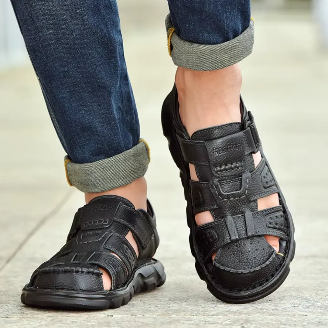 Sandália Masculina de Couro Legítimo | Allegante Comfort III - Alleganza