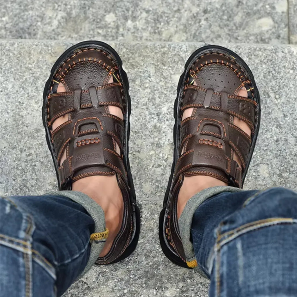 Sandália Masculina de Couro Legítimo | Allegante Comfort III - Alleganza