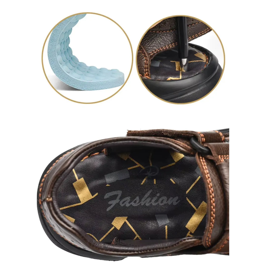 Sandália Masculina de Couro Legítimo | Allegante Comfort III - Alleganza
