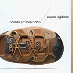 Sandália Masculina de Couro Legítimo | Casualle Comfort - Alleganza
