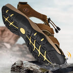 Sandália Masculina de Couro Legítimo | Casualle Comfort - Alleganza