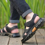 Sandália Masculina Ortopédica de Couro | Allegante Comfort - Alleganza