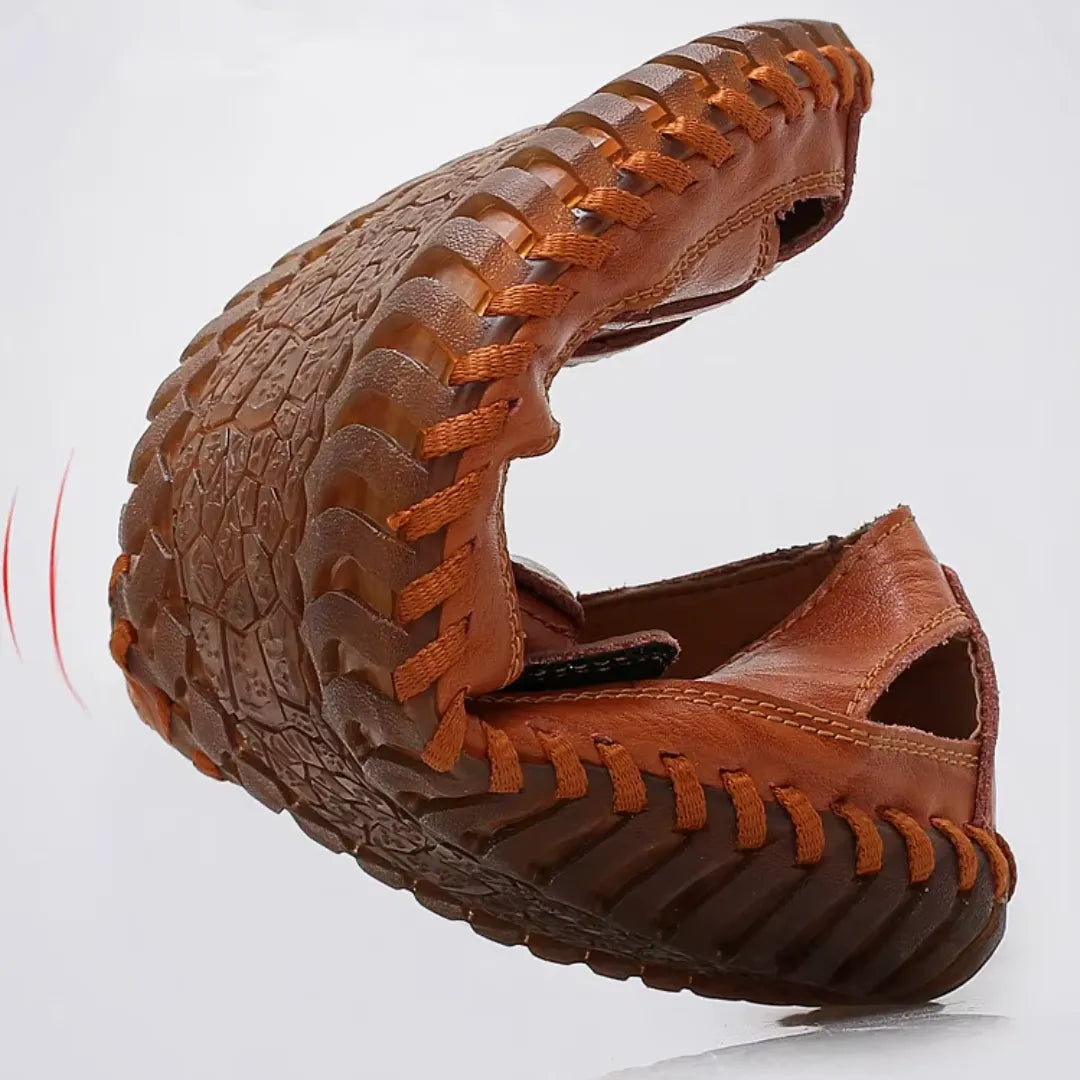 Sandália Masculina de Couro Casualle - Alleganza