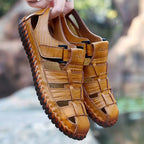 Sandália Masculina de Couro Casualle - Alleganza