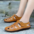 Sandália Masculina de Couro Casualle - Alleganza