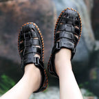 Sandália Masculina de Couro Casualle - Alleganza