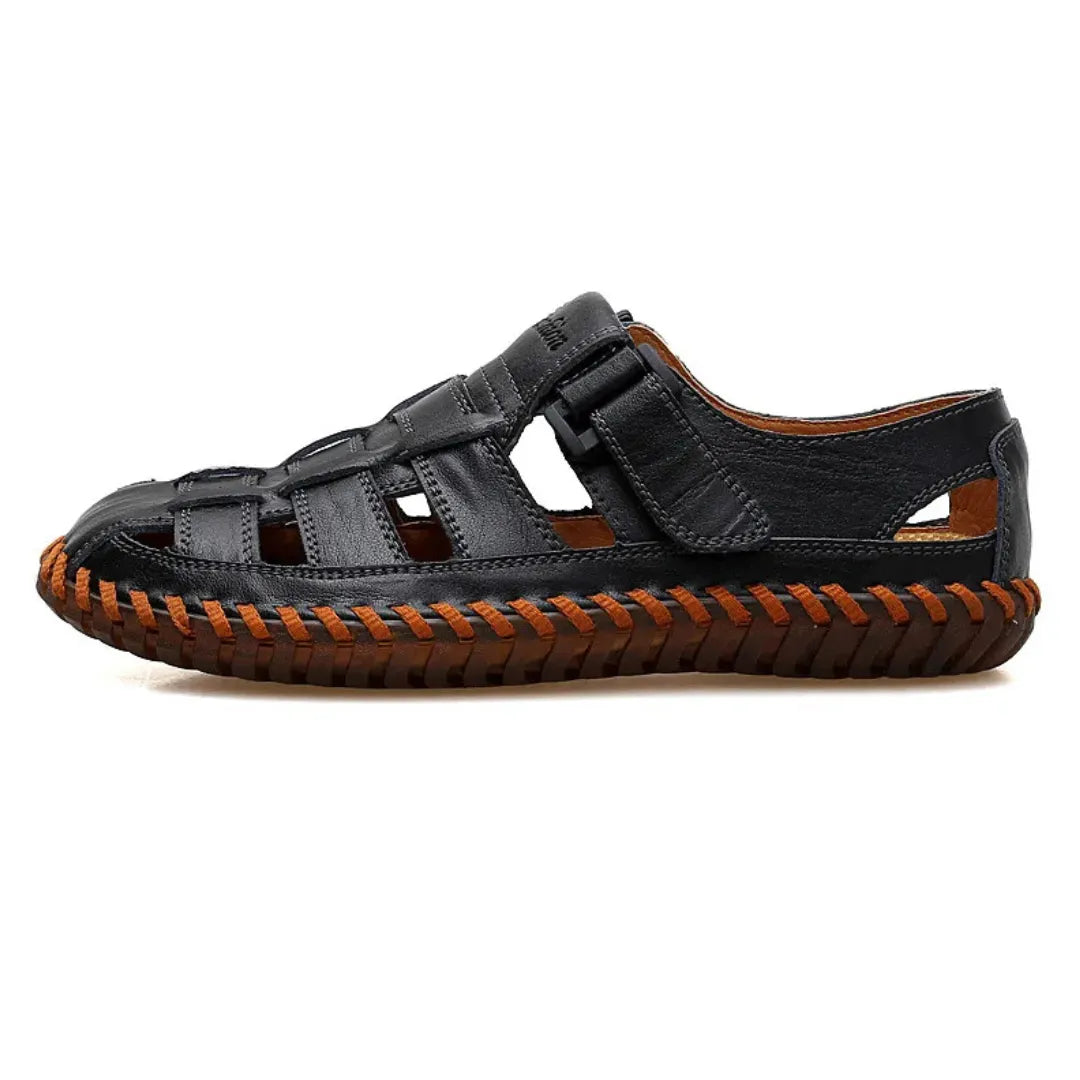 Sandália Masculina de Couro Casualle - Alleganza