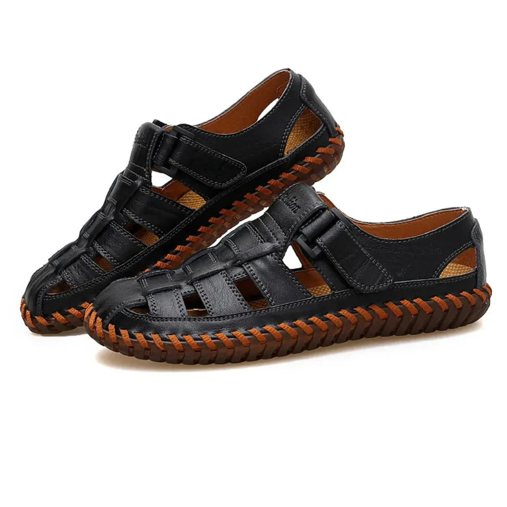 Sandália Masculina de Couro Casualle - Alleganza