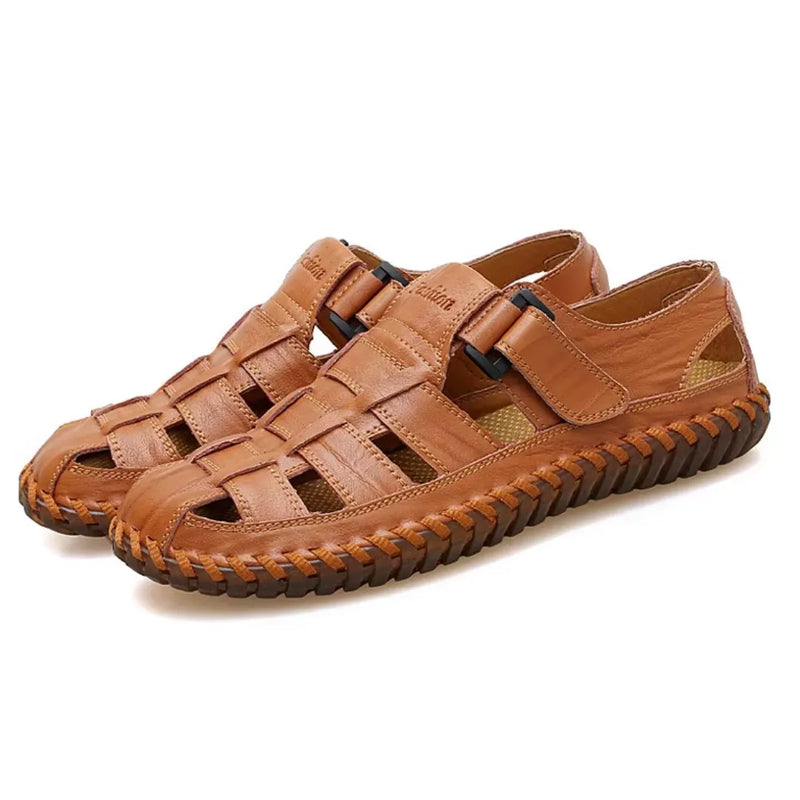 Sandália Masculina de Couro Casualle