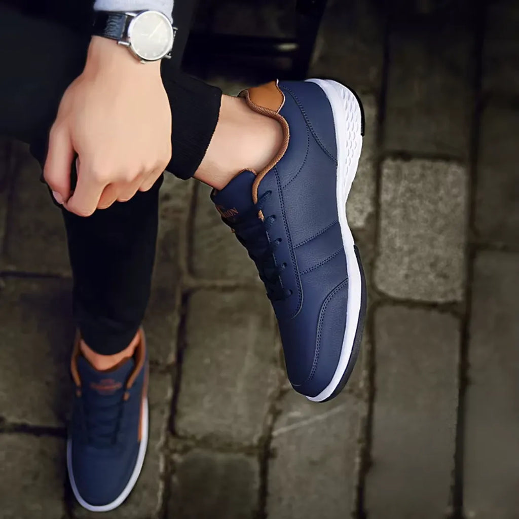 Sapatênis Masculino de Couro Casualle Comfort - Alleganza